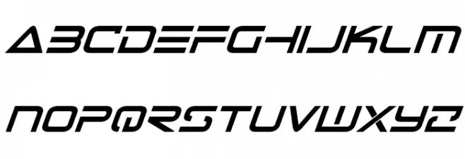 Tele-Marines Bold Italic Font LOWERCASE