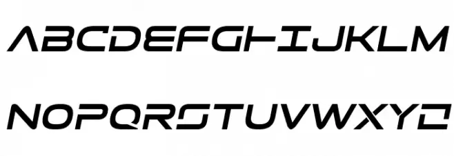 Tele-Marines Bold Semi-Italic Polices MAJUSCULES