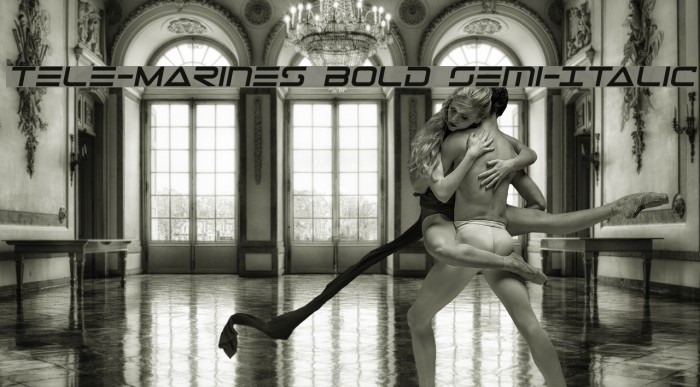 Tele-Marines Bold Semi-Italic Font examples