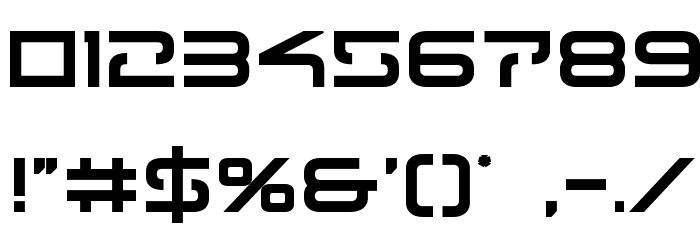 Tele-Marines Bold Font OTHER CHARS
