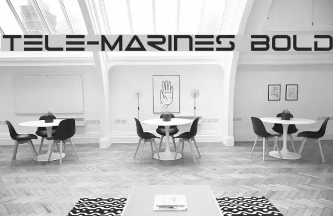 Tele-Marines Bold Шрифта examples