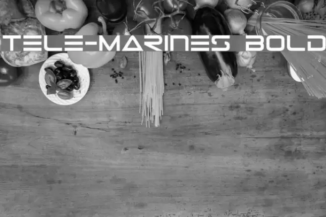 Tele-Marines Bold Шрифта examples