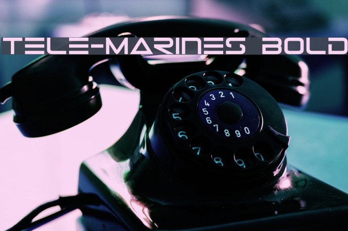 Tele-Marines Bold Font examples
