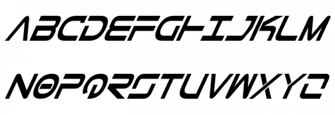 Tele-Marines Cond Bold Italic 字体 大写