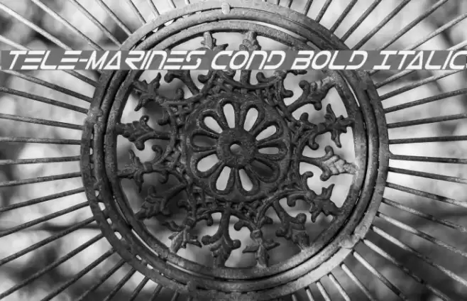 Tele-Marines Cond Bold Italic Font examples