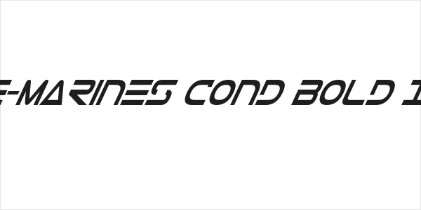 Tele-Marines Cond Bold Italic Logo