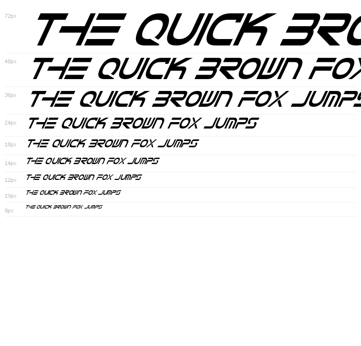 Tele-Marines Cond Bold Italic Waterfall