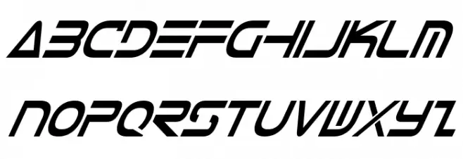 Tele-Marines Cond Bold Italic Fonte MINÚSCULAS