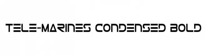Tele-Marines Condensed Bold  Frei Schriftart Herunterladen