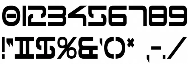 Tele-Marines Condensed Bold Font OTHER CHARS