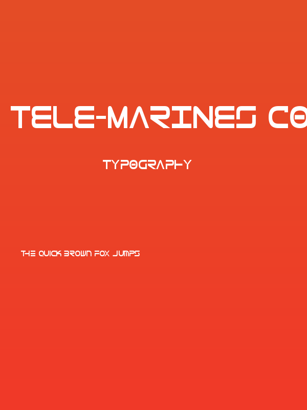 Tele-Marines Condensed Bold Poster