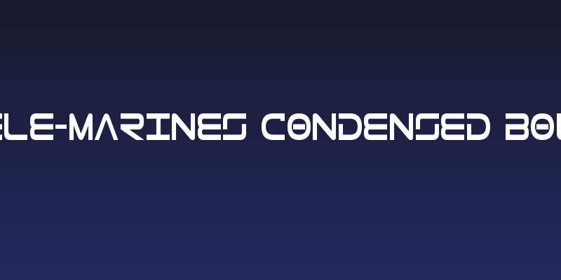 Tele-Marines Condensed Bold Social Header