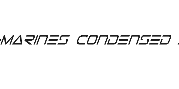 Tele-Marines Condensed Italic Logo