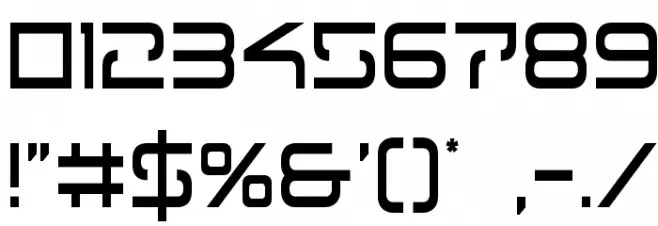 Tele-Marines Condensed Font OTHER CHARS