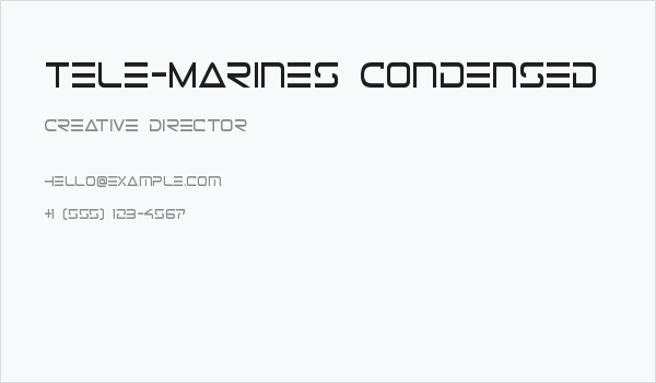 Tele-Marines Condensed Business Card