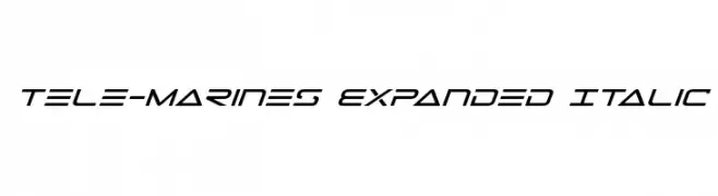 Tele-Marines Expanded Italic  Fuentes Gratis Descargar