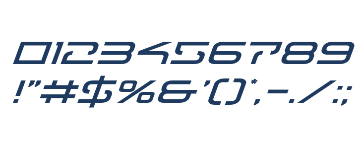 Tele-Marines Expanded Italic Other Characters