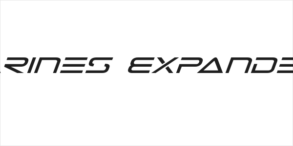 Tele-Marines Expanded Italic Logo
