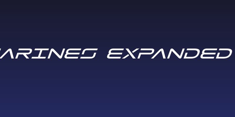 Tele-Marines Expanded Italic Social Header