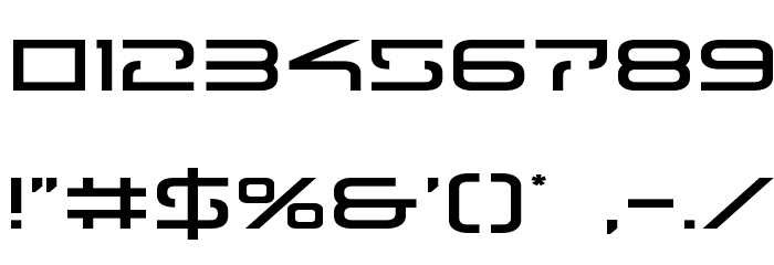 Tele-Marines Expanded Font OTHER CHARS