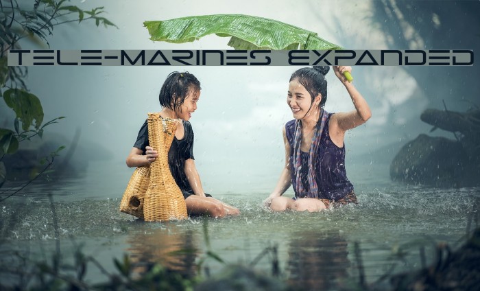 Tele-Marines Expanded Font examples