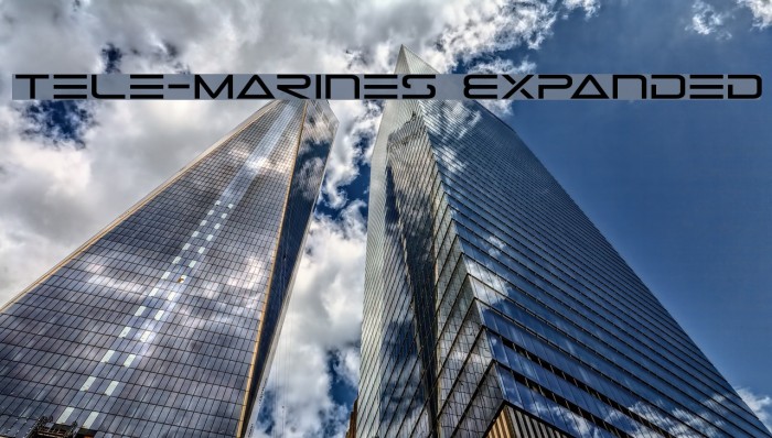 Tele-Marines Expanded Font examples
