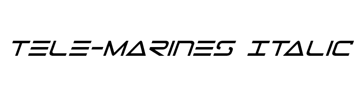 Tele-Marines Italic  Frei Schriftart Herunterladen