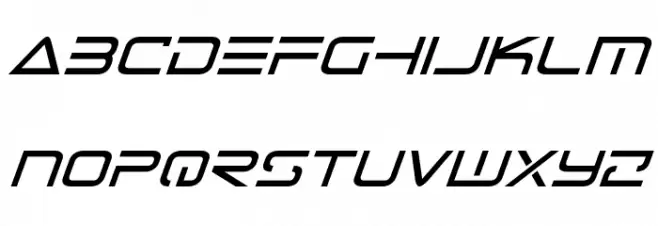 Tele-Marines Italic Font LOWERCASE