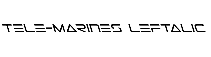 Tele-Marines Leftalic  Frei Schriftart Herunterladen