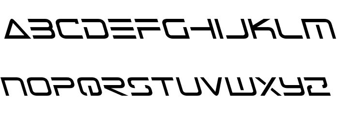Tele-Marines Leftalic Font LOWERCASE