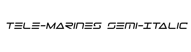 Tele-Marines Semi-Italic  Frei Schriftart Herunterladen