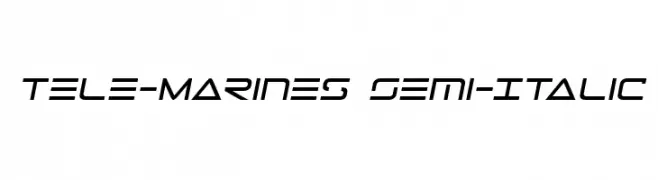 Tele-Marines Semi-Italic  Fuentes Gratis Descargar