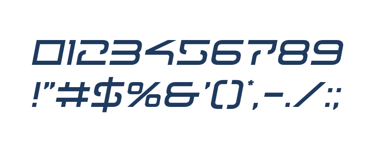 Tele-Marines Semi-Italic Other Characters