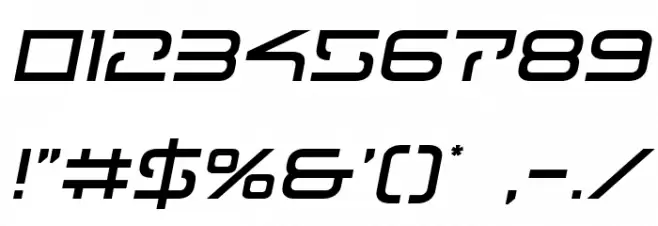 Tele-Marines Semi-Italic Font OTHER CHARS
