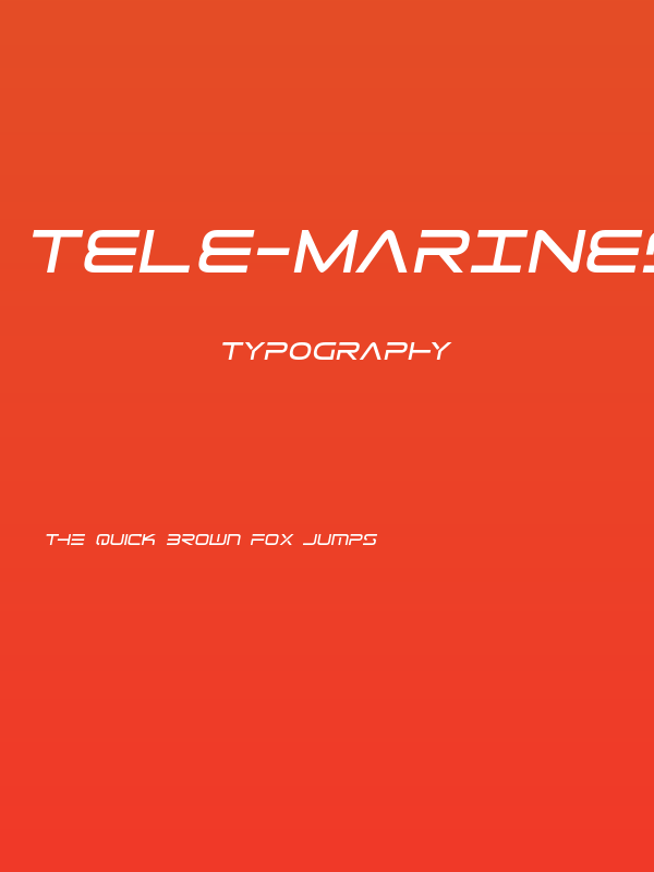 Tele-Marines Semi-Italic Poster
