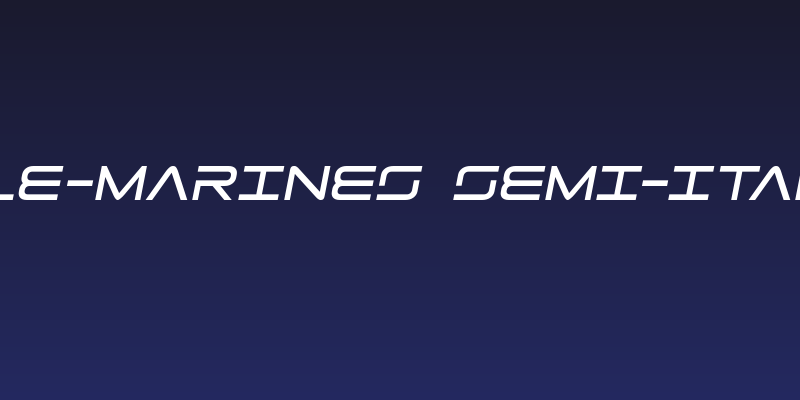 Tele-Marines Semi-Italic Social Header