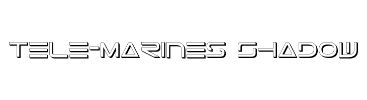 Tele-Marines Shadow  font caratteri gratis