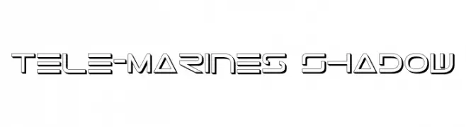 Tele-Marines Shadow  Frei Schriftart Herunterladen