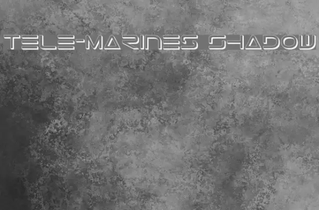 Tele-Marines Shadow Font examples