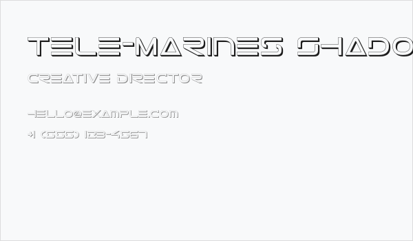 Tele-Marines Shadow Business Card