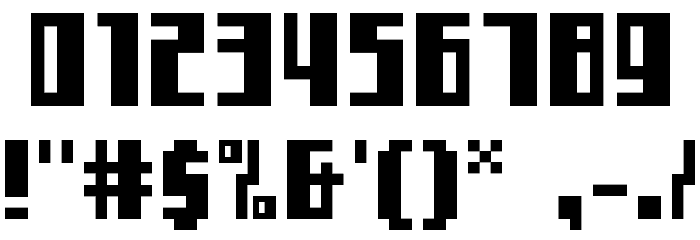TeleTekst Font OTHER CHARS