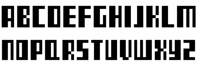 TeleTekst フォント 大文字