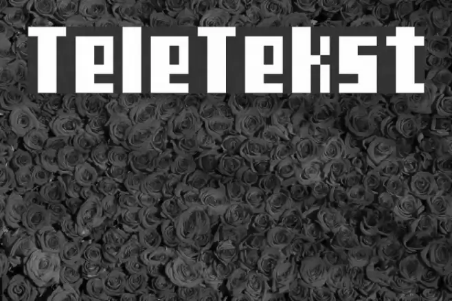 TeleTekst Шрифта examples