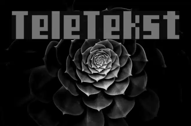 TeleTekst Шрифта examples