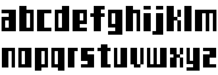 TeleTekst Font LOWERCASE