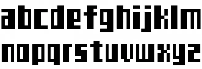 TeleTekst Шрифта строчной