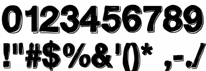 TeleVision Font OTHER CHARS