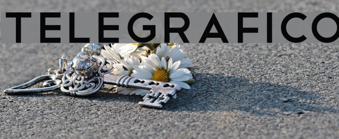 Telegrafico Font examples