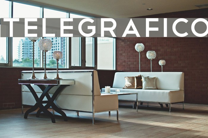 Telegrafico Font examples