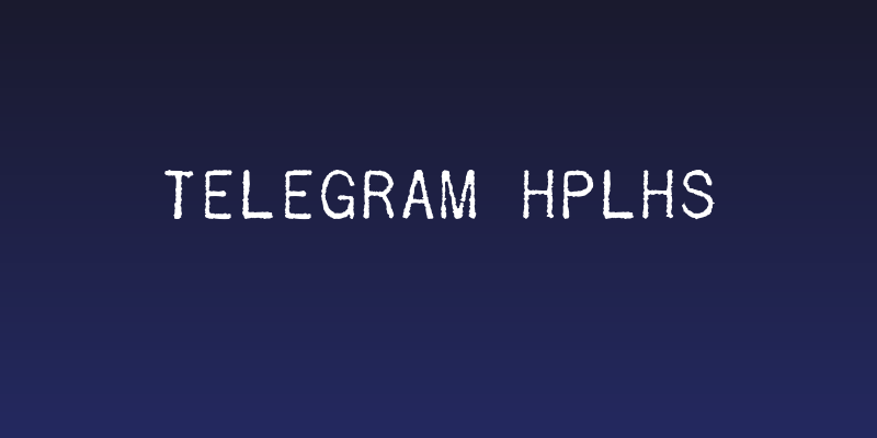 Telegram HPLHS Social Header